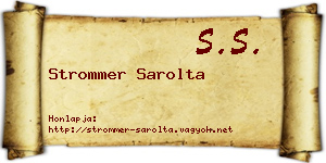 Strommer Sarolta névjegykártya